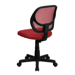Mid-Back Red Mesh Swivel Task Chair - By Flash Furniture - Madison Seating -furniture Shop Mid Back Red Mesh Swivel Task Chair by Flash Furniture 3