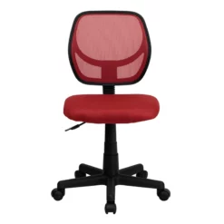 Mid-Back Red Mesh Swivel Task Chair - By Flash Furniture - Madison Seating -furniture Shop Mid Back Red Mesh Swivel Task Chair by Flash Furniture 6