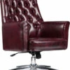 Mid-Back Traditional Tufted Burgundy Leather Executive Swivel Chair With Arms - By Flash Furniture - Madison Seating -furniture Shop Mid Back Traditional Tufted Burgundy Leather Executive Swivel Chair with Arms by Flash Furniture