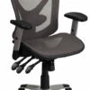Mid-Back Transparent Gray Mesh Multifunction Executive Swivel Chair With Adjustable Arms - By Flash Furniture - Madison Seating 1 Mid-Back Transparent Gray Mesh Multifunction Executive Swivel Chair With Adjustable Arms - By Flash Furniture - Madison Seating -furniture Shop Mid Back Transparent Gray Mesh Multifunction Executive Swivel Chair with Adjustable Arms by Flash Furniture