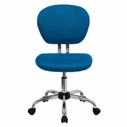 Mid-Back Turquoise Mesh Swivel Task Chair With Chrome Base - By Flash Furniture - Madison Seating 9 Mid-Back Turquoise Mesh Swivel Task Chair With Chrome Base - By Flash Furniture - Madison Seating -furniture Shop Mid Back Turquoise Mesh Swivel Task Chair with Chrome Base by Flash Furniture 3