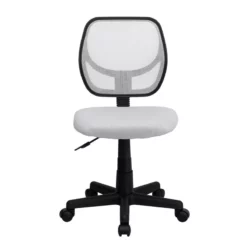 Mid-Back White Mesh Swivel Task Chair - By Flash Furniture - Madison Seating -furniture Shop Mid Back White Mesh Swivel Task Chair by Flash Furniture 3