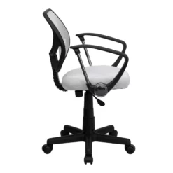 Mid-Back White Mesh Swivel Task Chair With Arms - By Flash Furniture - Madison Seating 11 Mid-Back White Mesh Swivel Task Chair With Arms - By Flash Furniture - Madison Seating -furniture Shop Mid Back White Mesh Swivel Task Chair with Arms by Flash Furniture 2
