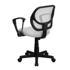 Mid-Back White Mesh Swivel Task Chair With Arms - By Flash Furniture - Madison Seating 13 Mid-Back White Mesh Swivel Task Chair With Arms - By Flash Furniture - Madison Seating -furniture Shop Mid Back White Mesh Swivel Task Chair with Arms by Flash Furniture 4
