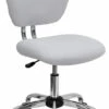 Mid-Back White Mesh Swivel Task Chair With Chrome Base - By Flash Furniture - Madison Seating -furniture Shop Mid Back White Mesh Swivel Task Chair with Chrome Base by Flash Furniture