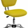 Mid-Back Yellow Mesh Swivel Task Chair With Chrome Base - By Flash Furniture - Madison Seating -furniture Shop Mid Back Yellow Mesh Swivel Task Chair with Chrome Base by Flash Furniture