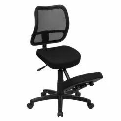 Mobile Ergonomic Kneeling Swivel Task Chair With Black Mesh Back - By Flash Furniture - Madison Seating