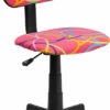 Multi-Colored Swirl Printed Pink Swivel Task Chair - By Flash Furniture - Madison Seating 1 Multi-Colored Swirl Printed Pink Swivel Task Chair - By Flash Furniture - Madison Seating -furniture Shop Multi Colored Swirl Printed Pink Swivel Task Chair by Flash Furniture