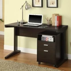 Office Desk With File Cabinet By Coaster Fine Furniture - Madison Seating