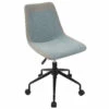 Orzo Height Adjustable Task Chair In Black With Blue Denim Fabric By LumiSource - Madison Seating 1 Orzo Height Adjustable Task Chair In Black With Blue Denim Fabric By LumiSource - Madison Seating -furniture Shop Orzo Height Adjustable Task Chair in Black with Blue Denim Fabric by LumiSource