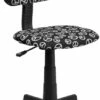 Peace Sign Printed Swivel Task Chair - By Flash Furniture - Madison Seating -furniture Shop Peace Sign Printed Swivel Task Chair by Flash Furniture