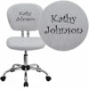 Personalized Mid-Back White Mesh Swivel Task Chair With Chrome Base - By Flash Furniture - Madison Seating -furniture Shop Personalized Mid Back White Mesh Swivel Task Chair with Chrome Base by Flash Furniture