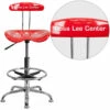 Personalized Vibrant Red And Chrome Drafting Stool With Tractor Seat - By Flash Furniture - Madison Seating 2 Personalized Vibrant Red And Chrome Drafting Stool With Tractor Seat - By Flash Furniture - Madison Seating -furniture Shop Personalized Vibrant Red and Chrome Drafting Stool with Tractor Seat by Flash Furniture