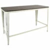 Pia Industrial Desk In Vintage Cream And Espresso By LumiSource - Madison Seating