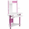 Pink Corner Computer Desk With Hutch - By Flash Furniture - Madison Seating