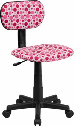 Pink Dot Printed Swivel Task Chair - By Flash Furniture - Madison Seating