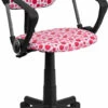 Pink Dot Printed Swivel Task Chair With Arms - By Flash Furniture - Madison Seating -furniture Shop Pink Dot Printed Swivel Task Chair with Arms by Flash Furniture
