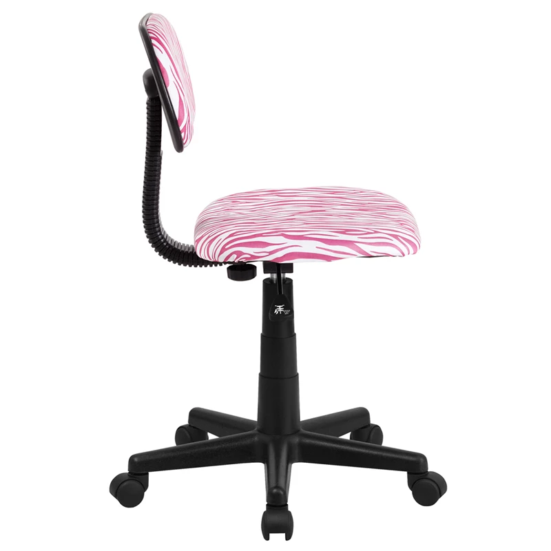 Pink And White Zebra Print Swivel Task Chair - By Flash Furniture - Madison Seating 4 Pink And White Zebra Print Swivel Task Chair - By Flash Furniture - Madison Seating - Image 2