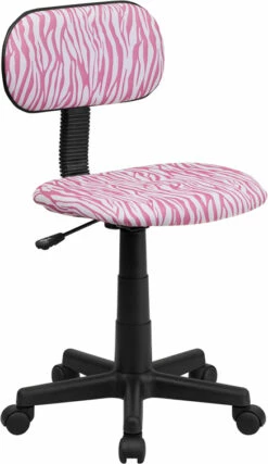 Pink And White Zebra Print Swivel Task Chair - By Flash Furniture - Madison Seating