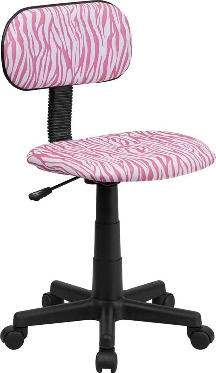 Pink And White Zebra Print Swivel Task Chair - By Flash Furniture - Madison Seating 3 Pink And White Zebra Print Swivel Task Chair - By Flash Furniture - Madison Seating