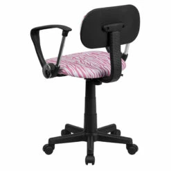 Pink And White Zebra Print Swivel Task Chair With Arms - By Flash Furniture - Madison Seating 8 Pink And White Zebra Print Swivel Task Chair With Arms - By Flash Furniture - Madison Seating -furniture Shop Pink and White Zebra Print Swivel Task Chair with Arms by Flash Furniture 2