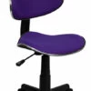 Purple Fabric Ergonomic Swivel Task Chair - By Flash Furniture - Madison Seating