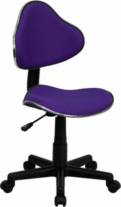 Purple Fabric Ergonomic Swivel Task Chair - By Flash Furniture - Madison Seating