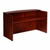 Reception Desk With Mahogany Finish By Boss Office Products - Madison Seating