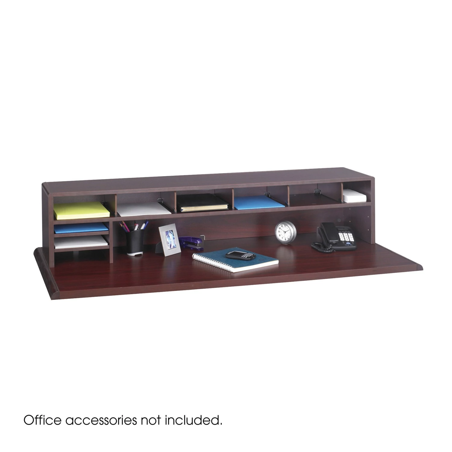 Safco 58"W Low Profile Desk Top Organizer - Madison Seating 3 Safco 58"W Low Profile Desk Top Organizer - Madison Seating