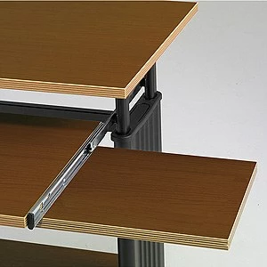 Safco MÜV 35" Fixed Height Workstation In Medium Oak - Madison Seating 4 Safco MÜV 35" Fixed Height Workstation In Medium Oak - Madison Seating - Image 2