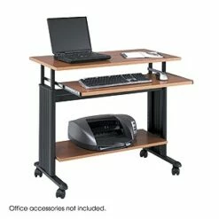 Safco MÜV 35" Workstation Adjustable Height In Medium Oak - Madison Seating