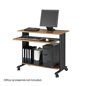 Safco MÜV 35"H Fixed Height Workstation In Cherry - Madison Seating 4 Safco MÜV 35"H Fixed Height Workstation In Cherry - Madison Seating -furniture Shop Safco MUV 35H Fixed Height Workstation in Cherry