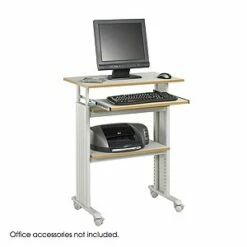 Safco MÜV Stand-Up Adjustable Height Workstation In Gray - Madison Seating