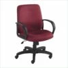 Safco Poise Burgundy Executive Mid-Back Seating - Madison Seating -furniture Shop Safco Poise Burgundy Executive Mid Back Seating