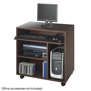 Safco Ready-to-Use Computer Workstation In Mahogany - Madison Seating 3 Safco Ready-to-Use Computer Workstation In Mahogany - Madison Seating