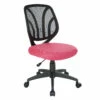 Screen Back Armless Task Chair With Pink Mesh And Dual Wheel Carpet Casters By Work Smart - Office Star - Madison Seating -furniture Shop Screen Back Armless Task Chair with Pink Mesh and Dual Wheel Carpet Casters by Work Smart Office Star