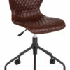 Somerset Home And Office Upholstered Task Chair In Brown Vinyl By Flash Furniture - Madison Seating -furniture Shop Somerset Home and Office Upholstered Task Chair in Brown Vinyl by Flash Furniture
