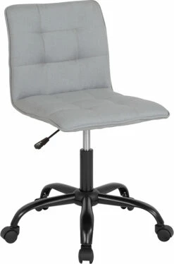 Sorrento Home And Office Task Chair In Light Gray Fabric By Flash Furniture - Madison Seating