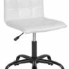 Sorrento Home And Office Task Chair In White Leather By Flash Furniture - Madison Seating