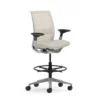 Steelcase Think Drafting Stools With 3D Knit Back - Madison Seating