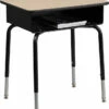 Student Desk With Open Front Metal Book Box - By Flash Furniture - Madison Seating