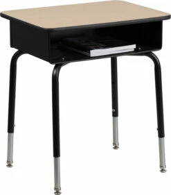 Student Desk With Open Front Metal Book Box - By Flash Furniture - Madison Seating