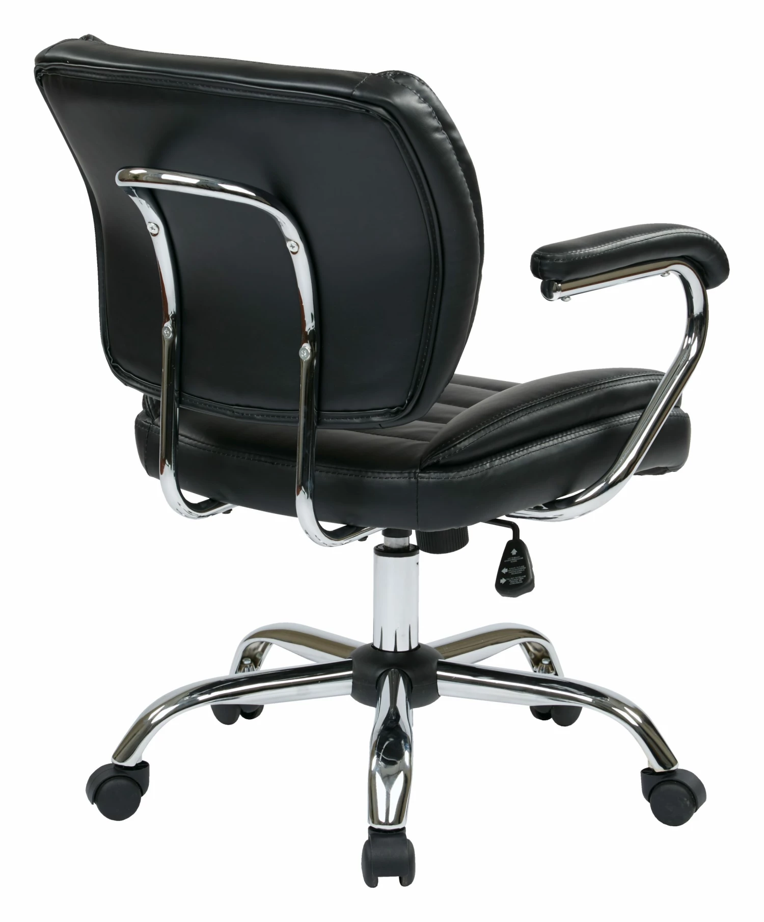 Task Chair Faux Leather By Work Smart - Office Star - Madison Seating 4 Task Chair Faux Leather By Work Smart - Office Star - Madison Seating - Image 2
