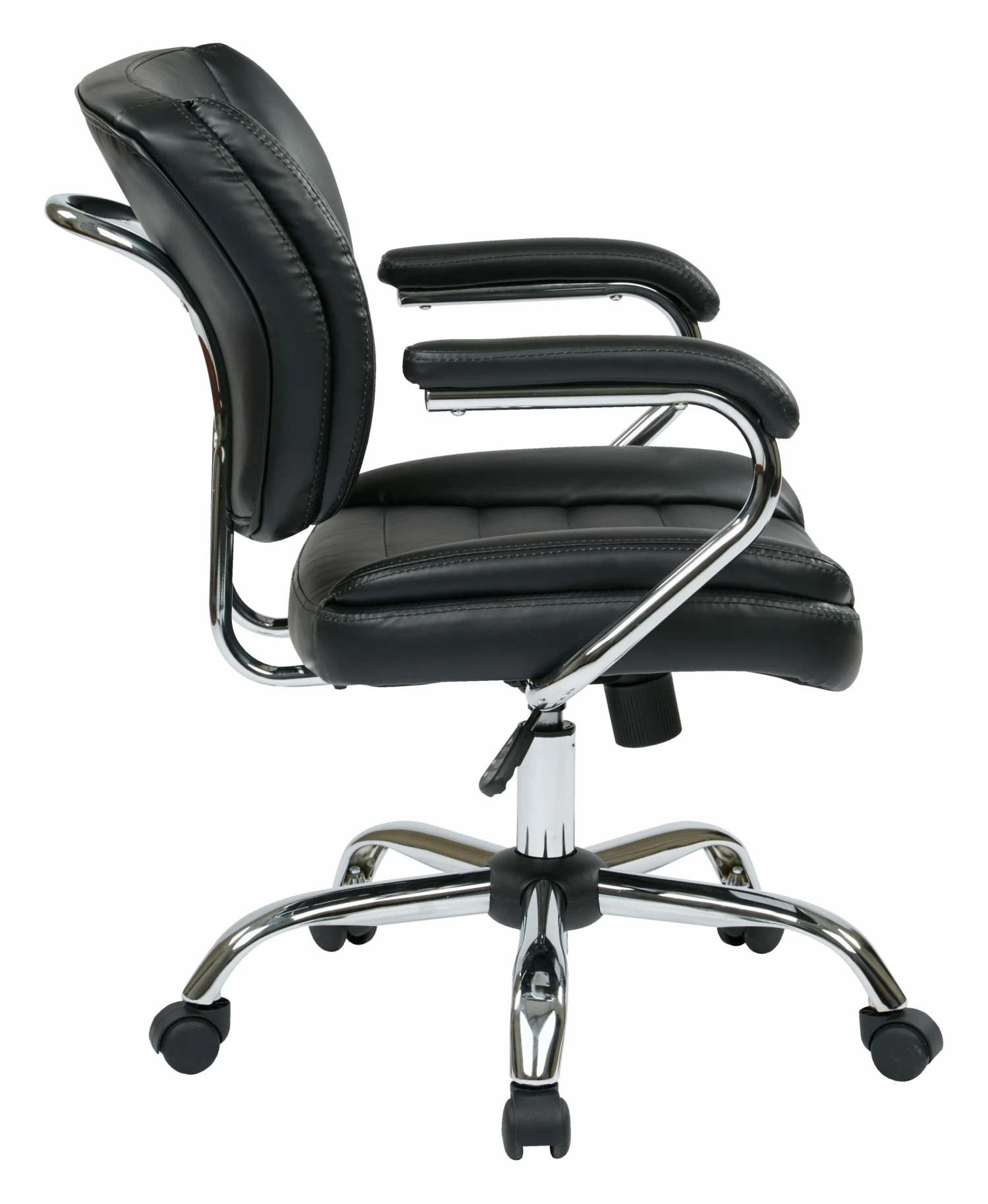 Task Chair Faux Leather By Work Smart - Office Star - Madison Seating 5 Task Chair Faux Leather By Work Smart - Office Star - Madison Seating - Image 3