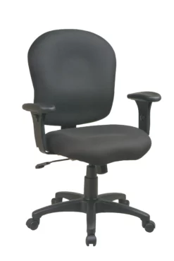 Task Chair With Saddle Seat And Adjustable Soft Padded Arms By Work Smart - Office Star - Madison Seating