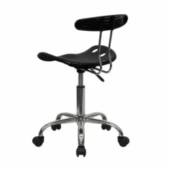 Vibrant Black And Chrome Swivel Task Chair With Tractor Seat - By Flash Furniture - Madison Seating -furniture Shop Vibrant Black and Chrome Swivel Task Chair with Tractor Seat by Flash Furniture 2