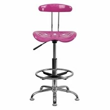Vibrant Candy Heart And Chrome Drafting Stool With Tractor Seat - By Flash Furniture - Madison Seating 9 Vibrant Candy Heart And Chrome Drafting Stool With Tractor Seat - By Flash Furniture - Madison Seating - Image 7