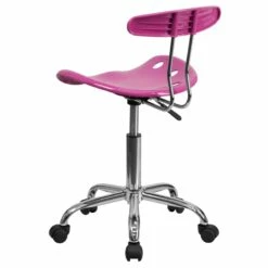 Vibrant Candy Heart And Chrome Swivel Task Chair With Tractor Seat - By Flash Furniture - Madison Seating -furniture Shop Vibrant Candy Heart and Chrome Swivel Task Chair with Tractor Seat by Flash Furniture 2