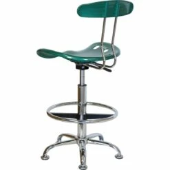 Vibrant Green And Chrome Drafting Stool With Tractor Seat - By Flash Furniture - Madison Seating 12 Vibrant Green And Chrome Drafting Stool With Tractor Seat - By Flash Furniture - Madison Seating -furniture Shop Vibrant Green and Chrome Drafting Stool with Tractor Seat by Flash Furniture 3