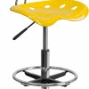 Vibrant Orange-Yellow And Chrome Drafting Stool With Tractor Seat - By Flash Furniture - Madison Seating 2 Vibrant Orange-Yellow And Chrome Drafting Stool With Tractor Seat - By Flash Furniture - Madison Seating -furniture Shop Vibrant Orange Yellow and Chrome Drafting Stool with Tractor Seat by Flash Furniture
